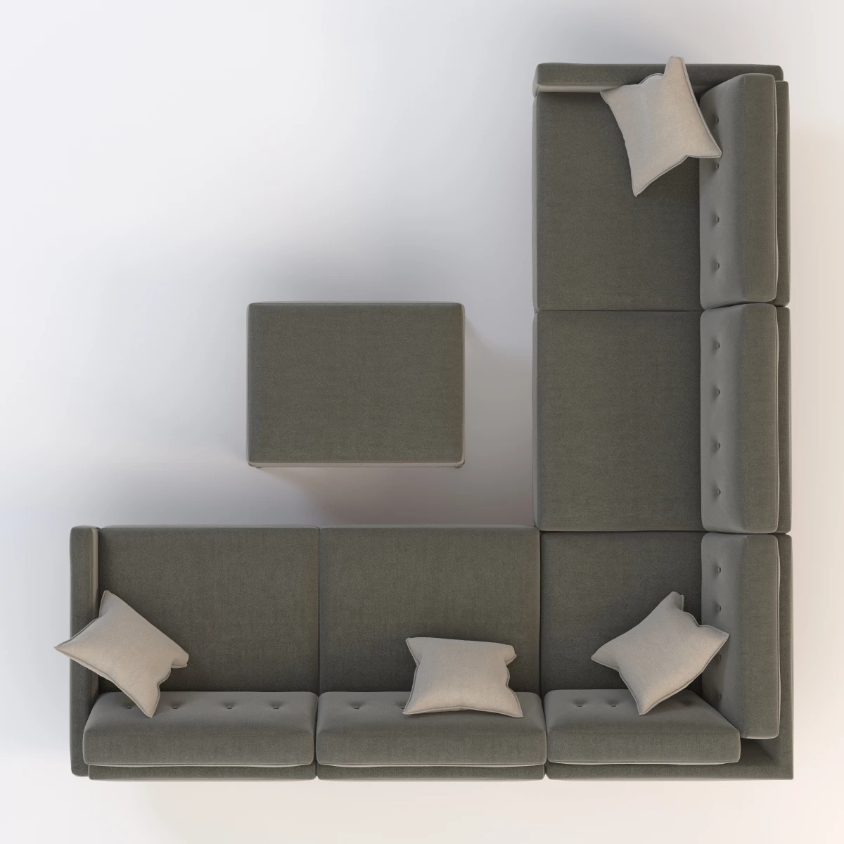 Joybird Hopson Apartment Corner Sofa 3D Model_07